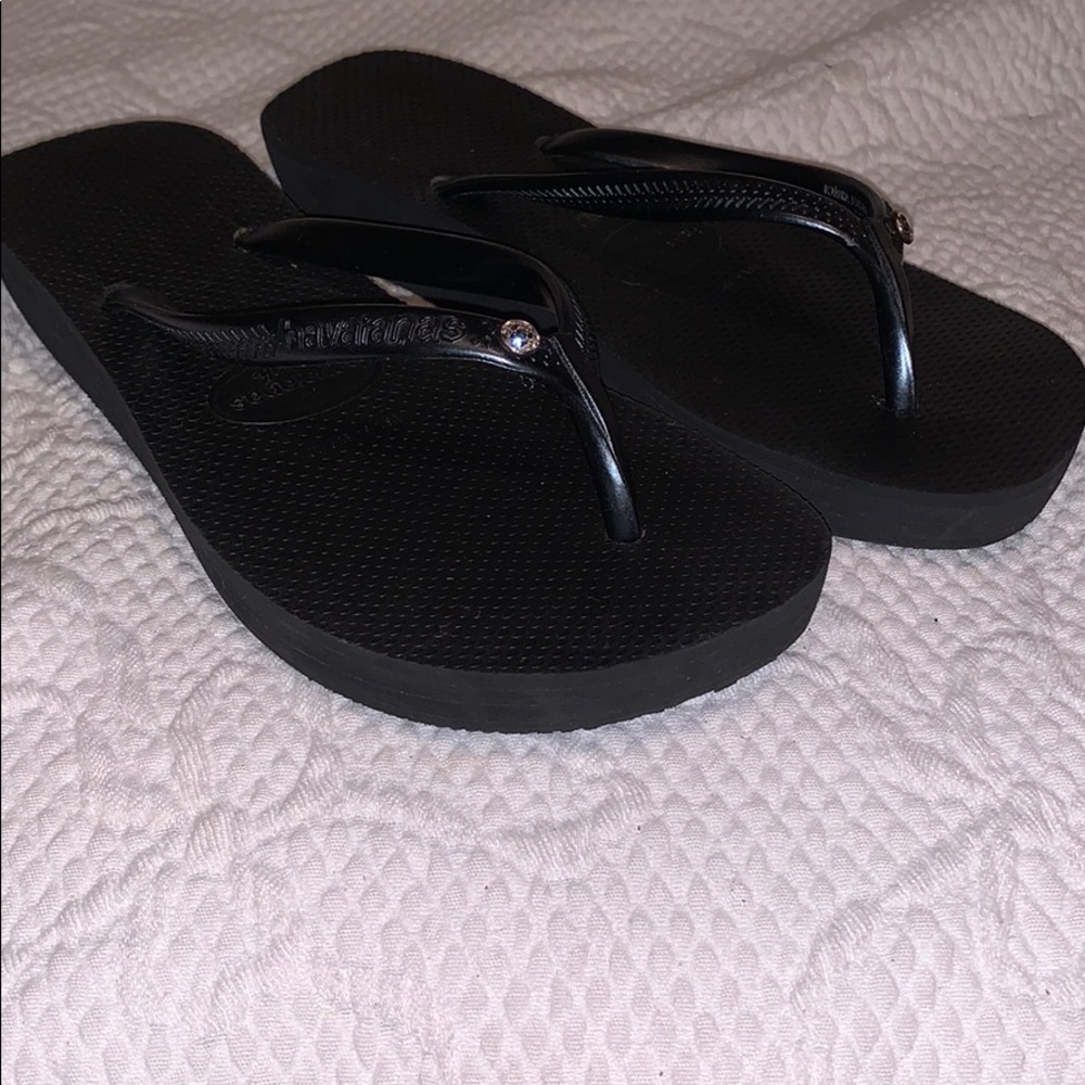 Havaiana Sz 38 black Platform sandal